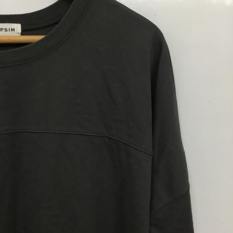 レプシィム LEPSIM Tシャツ 長袖 FREE 無地 チャコールグレー / チャコールグレー / レディース USED 古着 中古 10156175