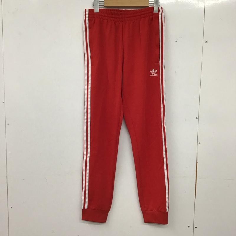 アディダス adidas パンツ ワークパンツ、ペインターパンツ ジャージ スリムパンツ スポーツウェア M ロゴ、文字 赤 / レッド / red メンズ USED 古着 中古 10156177