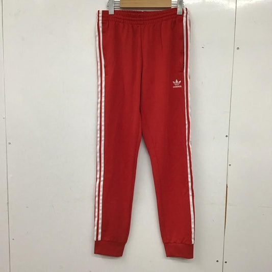 アディダス adidas パンツ ワークパンツ、ペインターパンツ ジャージ スリムパンツ スポーツウェア M ロゴ、文字 赤 / レッド / red メンズ USED 古着 中古 10156177