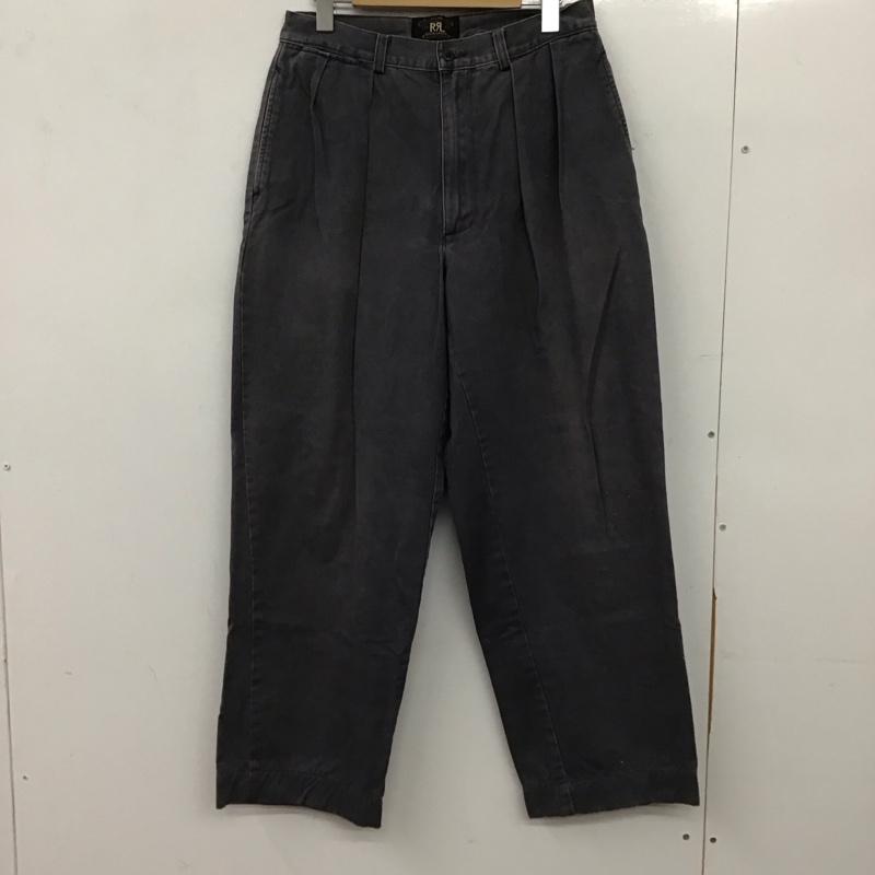 ダブルアールエル ラルフローレン RRL RALPH LAUREN パンツ チノパン チノパン ワイドパンツ カジュアルパンツ 31インチ 無地 ダークグレー / ダークグレー / メンズ USED 古着 中古 10156179