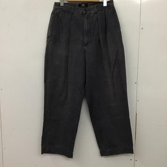 ダブルアールエル ラルフローレン RRL RALPH LAUREN パンツ チノパン チノパン ワイドパンツ カジュアルパンツ 31インチ 無地 ダークグレー / ダークグレー / メンズ USED 古着 中古 10156179