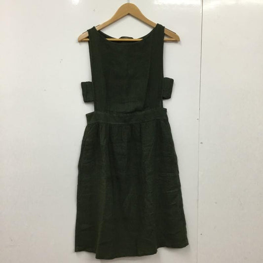 ザラベーシック ZARA BASIC ワンピース ミニスカート M 無地 カーキ / カーキ / khaki レディース USED 古着 中古 10156183