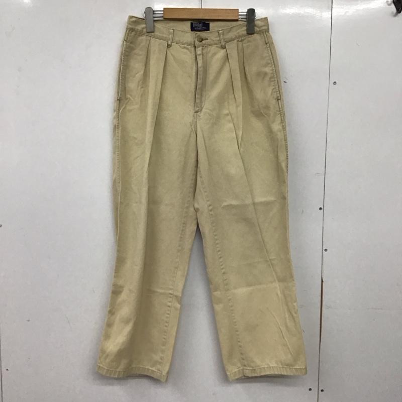 ポロバイラルフローレン Polo by RALPH LAUREN パンツ チノパン チノパン ワイドパンツ カジュアルパンツ 無地 ベージュ / ベージュ / beige メンズ USED 古着 中古 10156184