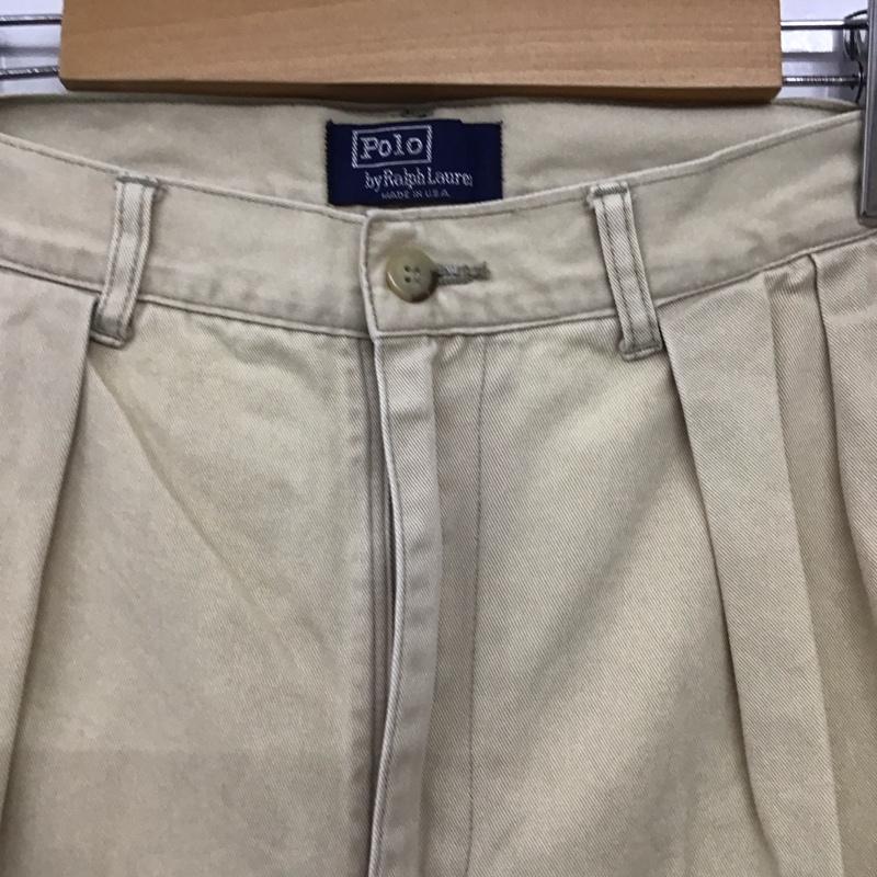 ポロバイラルフローレン Polo by RALPH LAUREN パンツ チノパン チノパン ワイドパンツ カジュアルパンツ 無地 ベージュ / ベージュ / beige メンズ USED 古着 中古 10156184