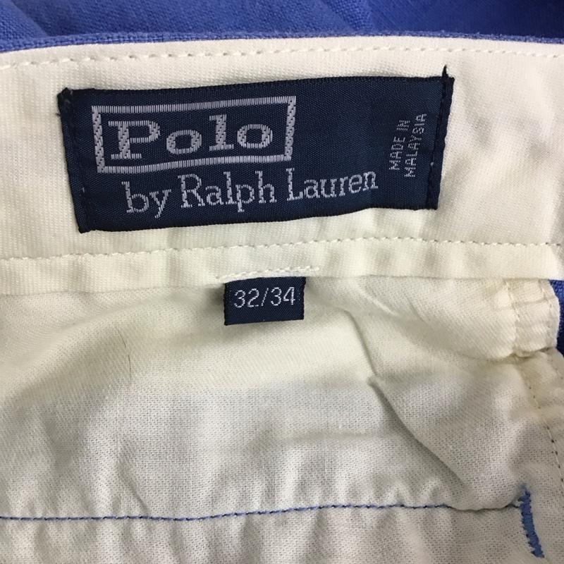 ポロバイラルフローレン Polo by RALPH LAUREN パンツ チノパン チノパン ワイドパンツ カジュアルパンツ 32インチ 無地 青 / ブルー / blue メンズ USED 古着 中古 10156186