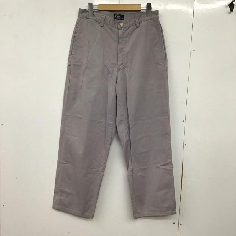 ポロバイラルフローレン Polo by RALPH LAUREN パンツ チノパン チノパン ワイドパンツ カジュアルパンツ 30インチ 無地 灰 / グレー / gray メンズ USED 古着 中古 10156188