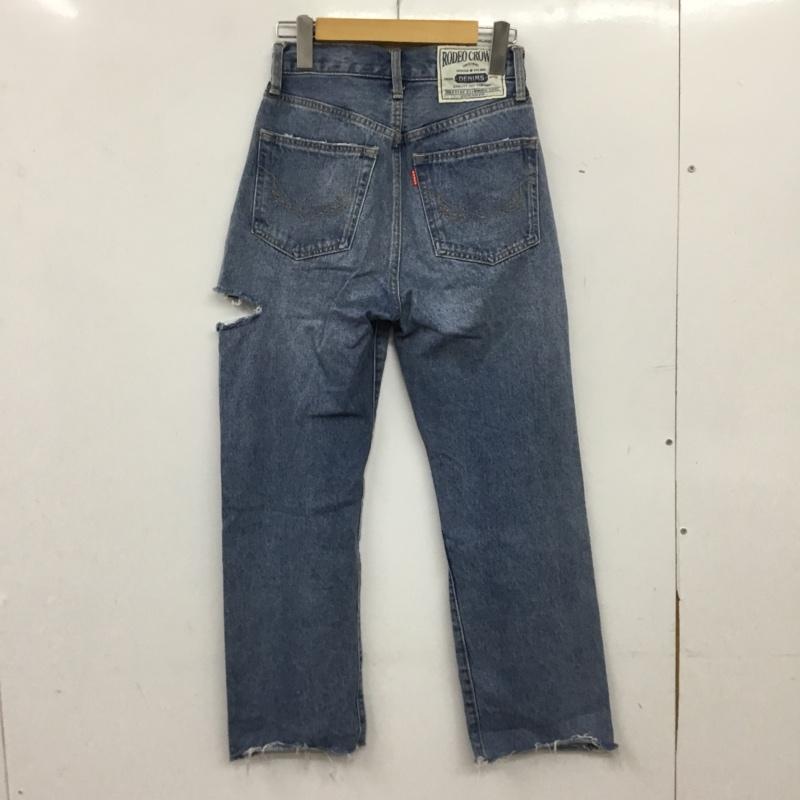 ロデオクラウンズ Rodeo Crowns パンツ デニム、ジーンズ XS 無地 水色 / ライトブルー / レディース USED 古着 中古 10156189