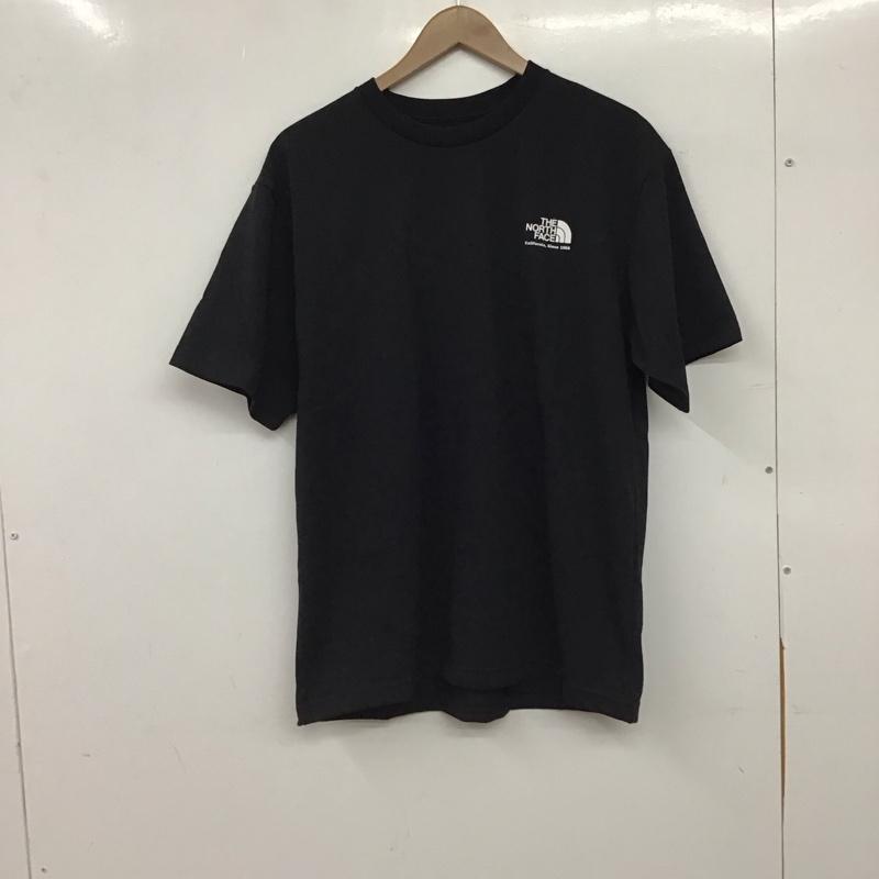 ザノースフェイス THE NORTH FACE Tシャツ 半袖 nt32407 ショートスリーブヒストリカルロゴティー S ロゴ、文字 黒 / ブラック / black メンズ USED 古着 中古 10156194