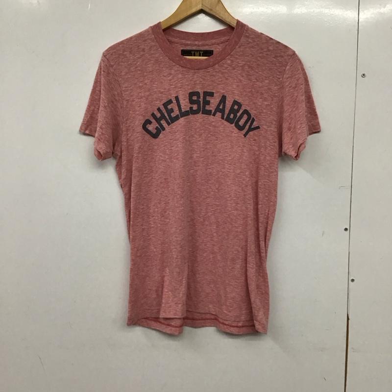 ティーエムティー TMT Tシャツ 半袖 半袖カットソー プリントTシャツ クルーネックカットソー M プリント 赤 / レッド / red メンズ USED 古着 中古 10156195