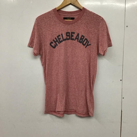 ティーエムティー TMT Tシャツ 半袖 半袖カットソー プリントTシャツ クルーネックカットソー M プリント 赤 / レッド / red メンズ USED 古着 中古 10156195