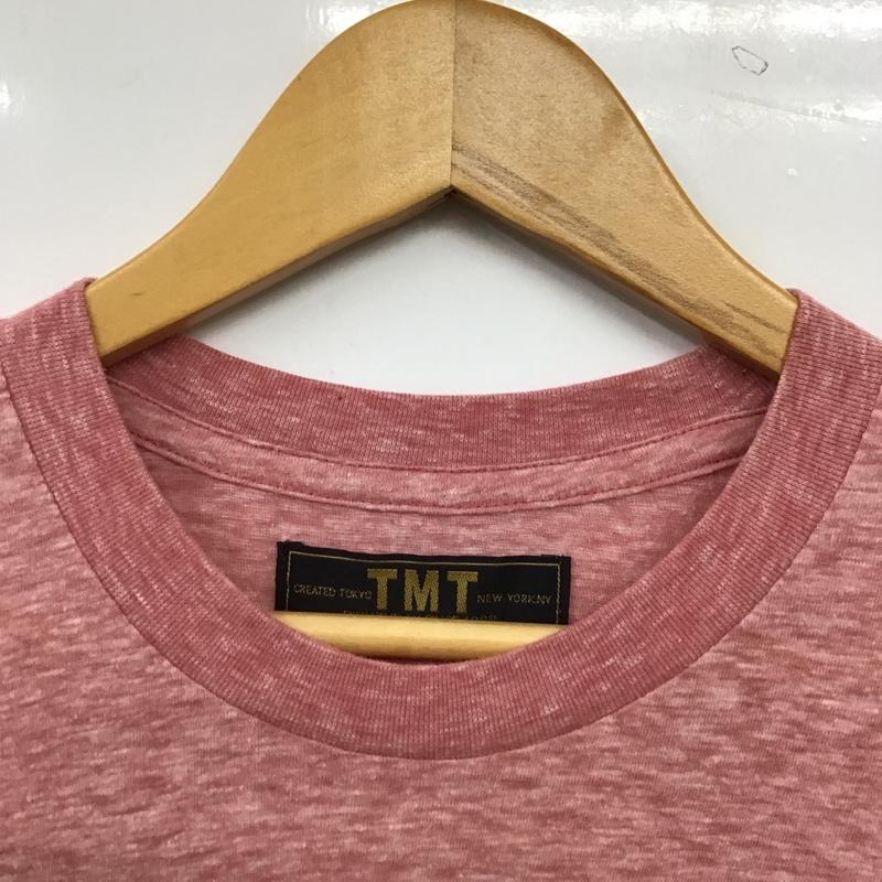 ティーエムティー TMT Tシャツ 半袖 半袖カットソー プリントTシャツ クルーネックカットソー M プリント 赤 / レッド / red メンズ USED 古着 中古 10156195