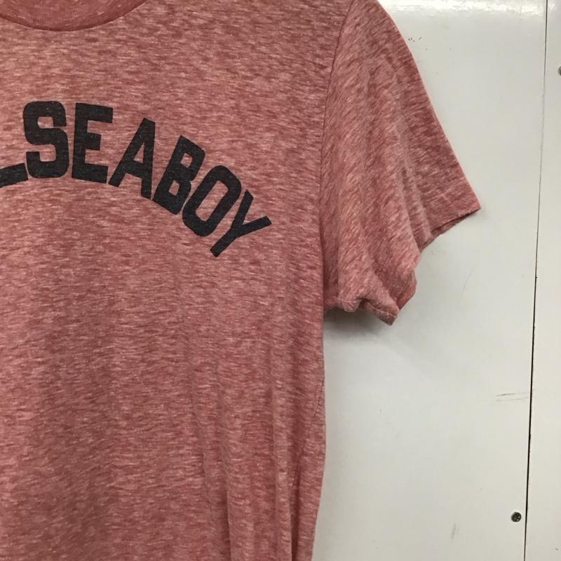 ティーエムティー TMT Tシャツ 半袖 半袖カットソー プリントTシャツ クルーネックカットソー M プリント 赤 / レッド / red メンズ USED 古着 中古 10156195