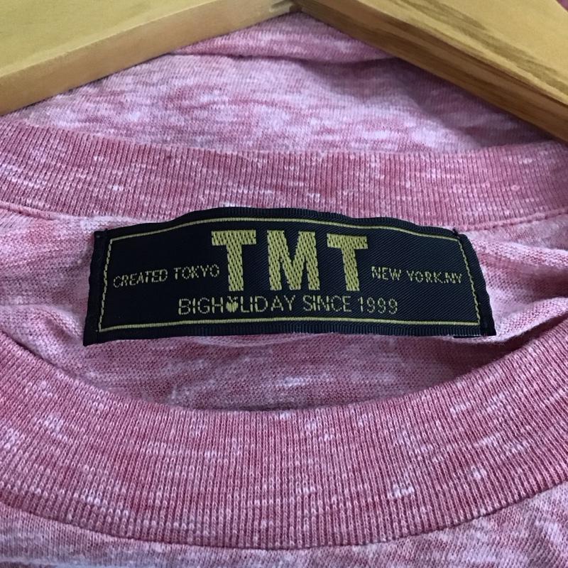 ティーエムティー TMT Tシャツ 半袖 半袖カットソー プリントTシャツ クルーネックカットソー M プリント 赤 / レッド / red メンズ USED 古着 中古 10156195