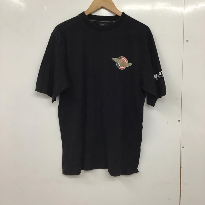 古着 USED Tシャツ 半袖 半袖カットソー プリントTシャツ クルーネックカットソー ducati ロゴ、文字 黒 / ブラック / black メンズ USED 古着 中古 10156196