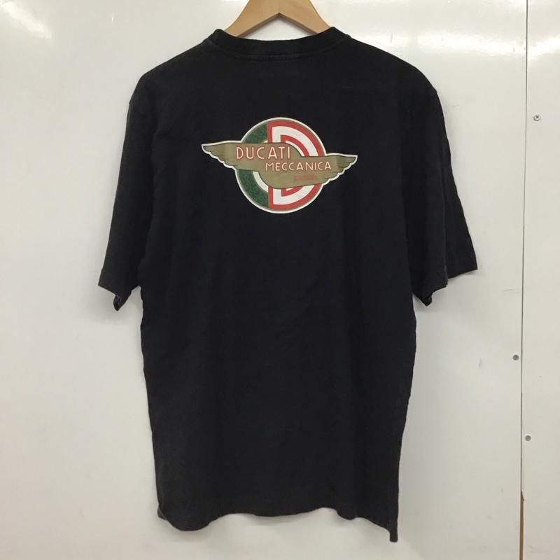 古着 USED Tシャツ 半袖 半袖カットソー プリントTシャツ クルーネックカットソー ducati ロゴ、文字 黒 / ブラック / black メンズ USED 古着 中古 10156196