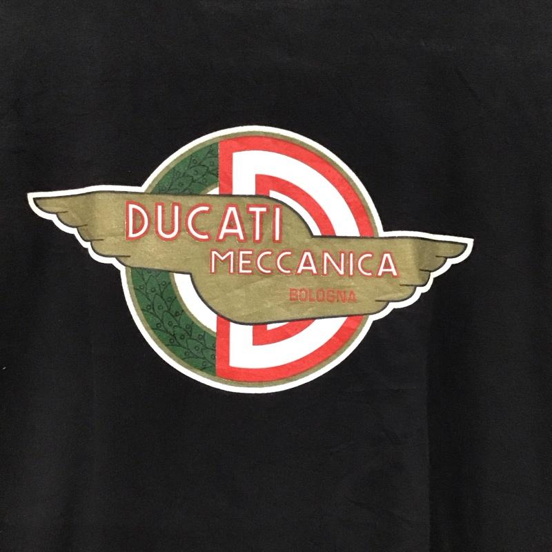 古着 USED Tシャツ 半袖 半袖カットソー プリントTシャツ クルーネックカットソー ducati ロゴ、文字 黒 / ブラック / black メンズ USED 古着 中古 10156196