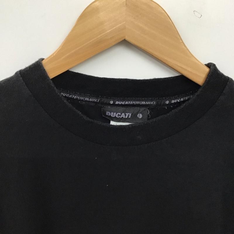 古着 USED Tシャツ 半袖 半袖カットソー プリントTシャツ クルーネックカットソー ducati ロゴ、文字 黒 / ブラック / black メンズ USED 古着 中古 10156196