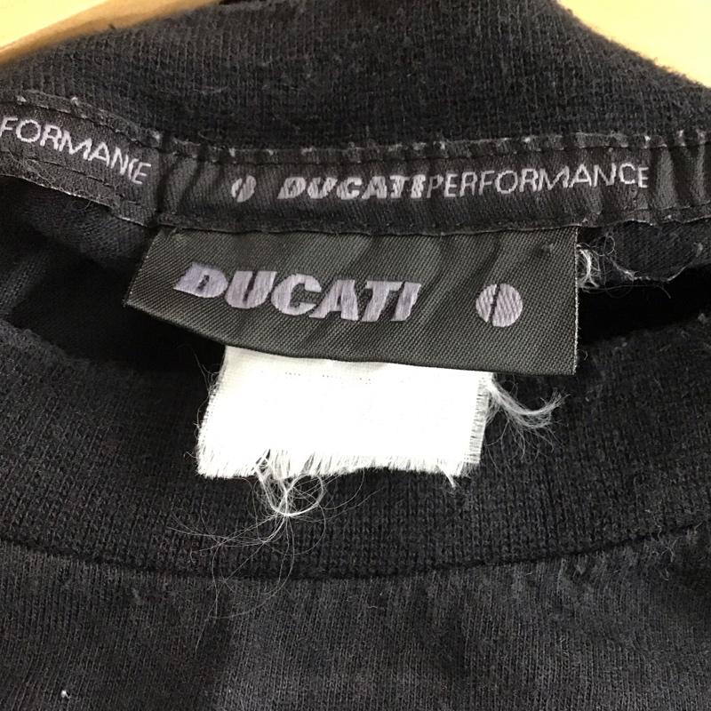 古着 USED Tシャツ 半袖 半袖カットソー プリントTシャツ クルーネックカットソー ducati ロゴ、文字 黒 / ブラック / black メンズ USED 古着 中古 10156196