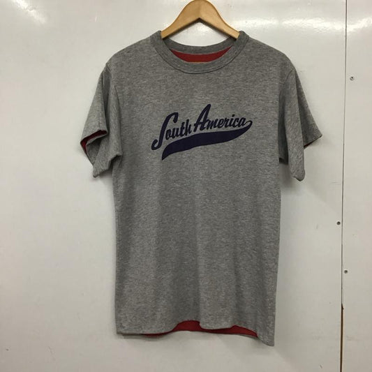 古着 USED Tシャツ 半袖 半袖カットソー プリントTシャツ クルーネックカットソー ロゴ、文字 灰 / グレー / gray メンズ USED 古着 中古 10156198