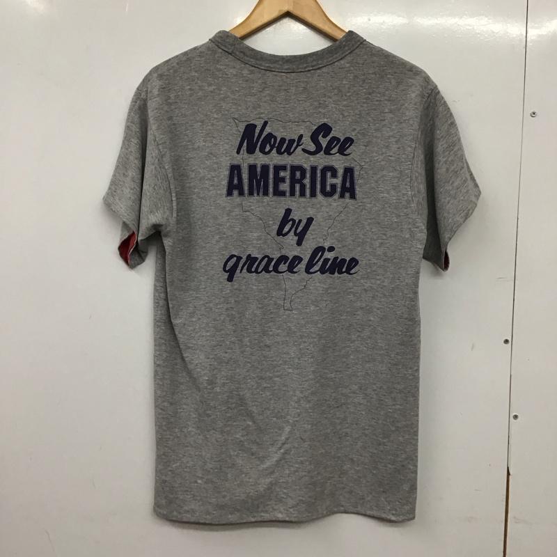 古着 USED Tシャツ 半袖 半袖カットソー プリントTシャツ クルーネックカットソー ロゴ、文字 灰 / グレー / gray メンズ USED 古着 中古 10156198