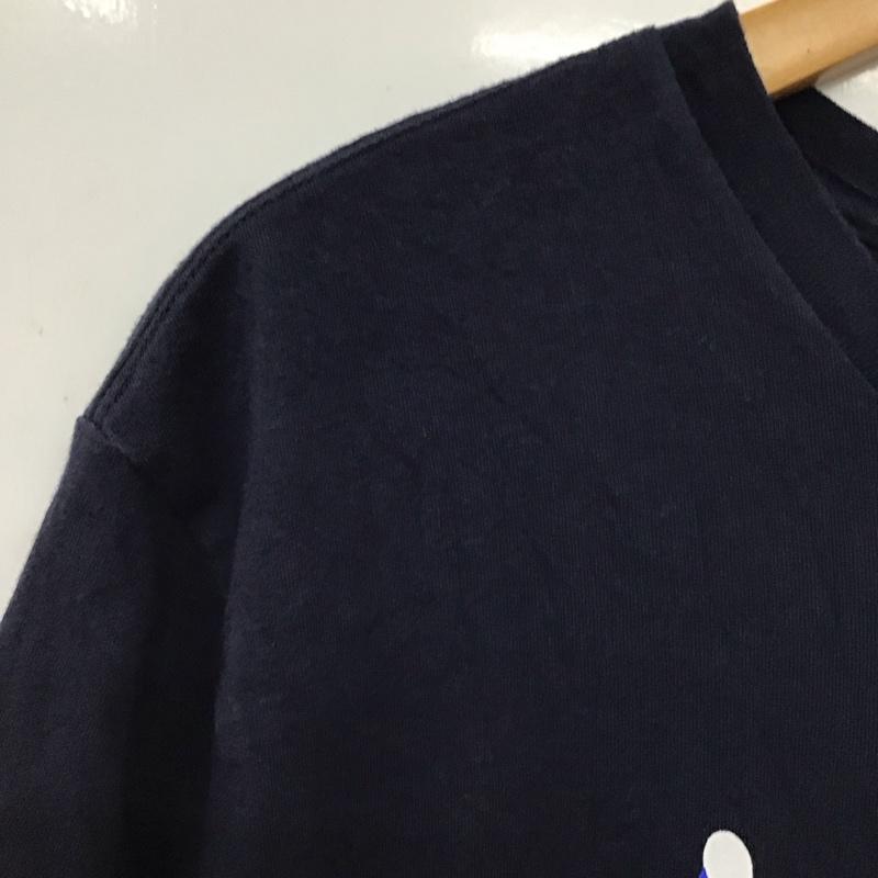 ノーティカ NAUTICA Tシャツ 半袖 半袖カットソー プリントTシャツ クルーネックカットソー L プリント 紺 / ネイビー / navy メンズ USED 古着 中古 10156199