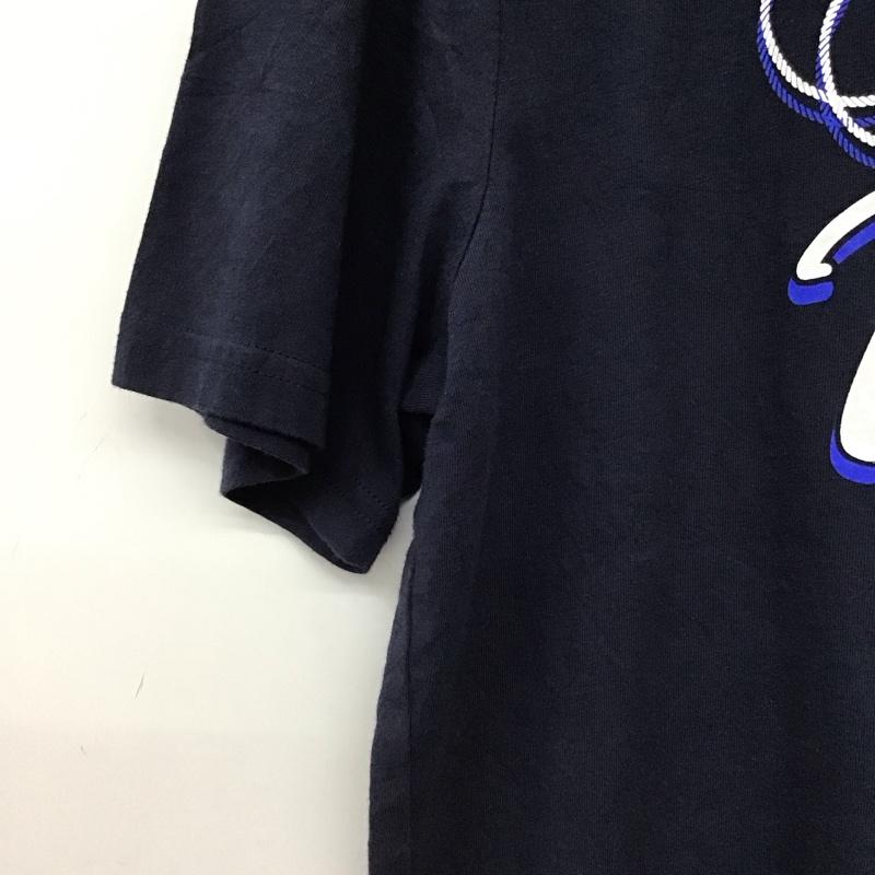 ノーティカ NAUTICA Tシャツ 半袖 半袖カットソー プリントTシャツ クルーネックカットソー L プリント 紺 / ネイビー / navy メンズ USED 古着 中古 10156199
