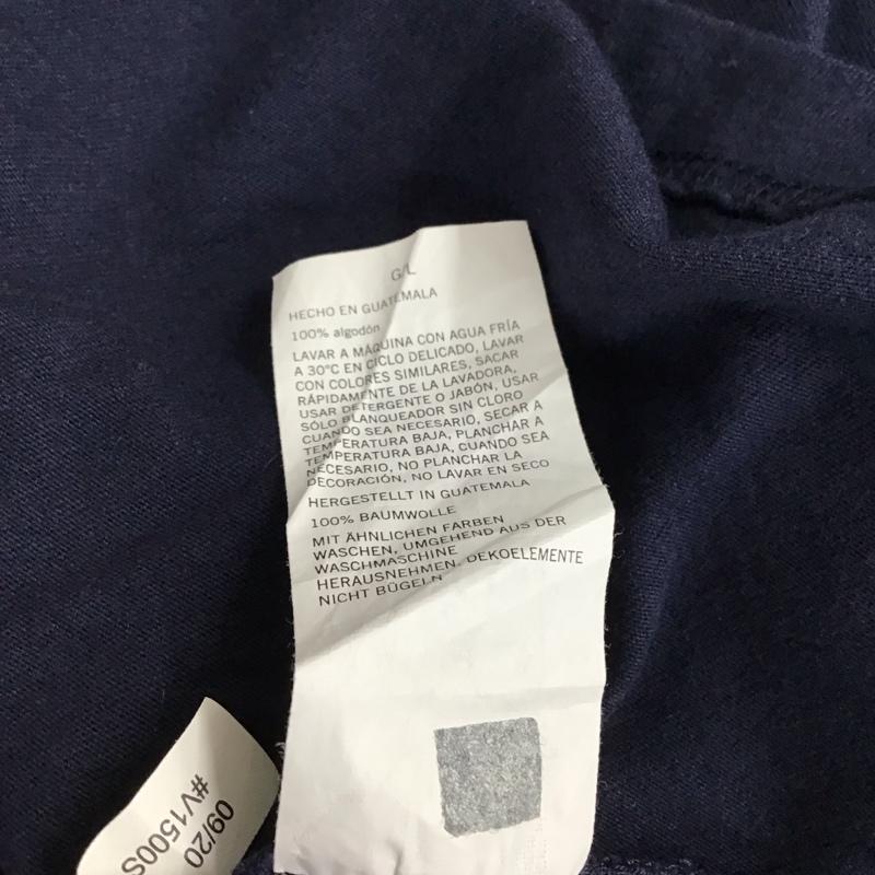 ノーティカ NAUTICA Tシャツ 半袖 半袖カットソー プリントTシャツ クルーネックカットソー L プリント 紺 / ネイビー / navy メンズ USED 古着 中古 10156199