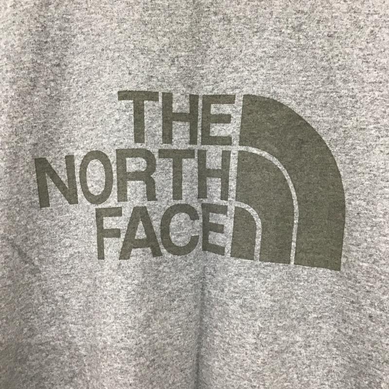 ザノースフェイス THE NORTH FACE Tシャツ 半袖 半袖カットソー プリントTシャツ クルーネックカットソー L ロゴ、文字 灰 / グレー / gray メンズ USED 古着 中古 10156201