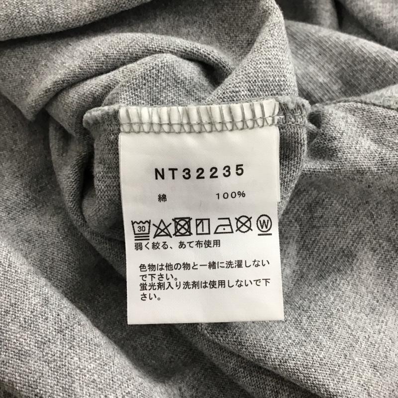 ザノースフェイス THE NORTH FACE Tシャツ 半袖 半袖カットソー プリントTシャツ クルーネックカットソー L ロゴ、文字 灰 / グレー / gray メンズ USED 古着 中古 10156201