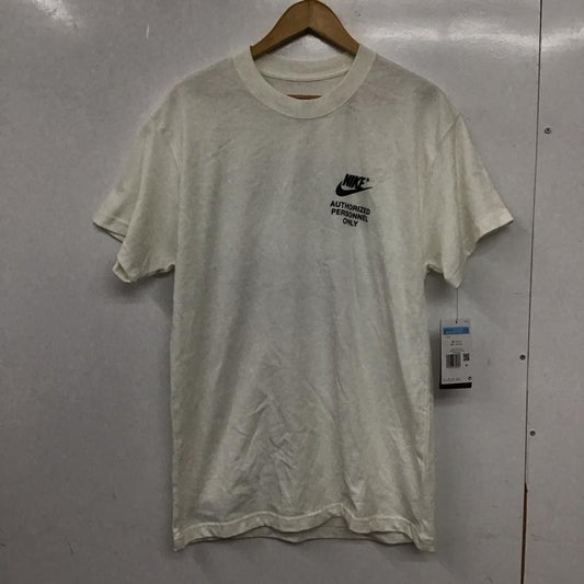 ナイキ NIKE Tシャツ 半袖 半袖カットソー プリントTシャツ クルーネックカットソー M ロゴ、文字 白 / ホワイト / white メンズ USED 古着 中古 10156203