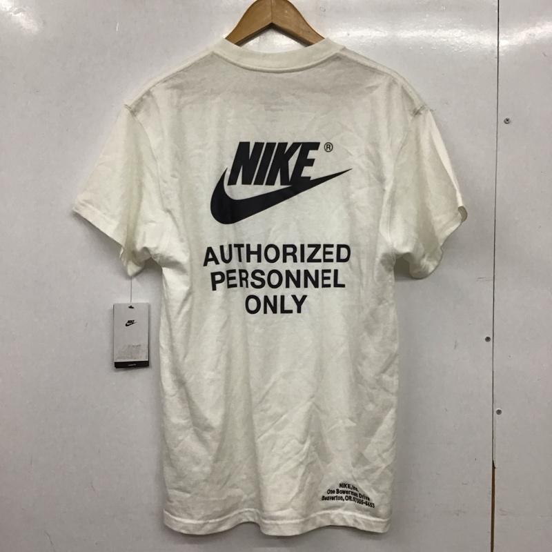 ナイキ NIKE Tシャツ 半袖 半袖カットソー プリントTシャツ クルーネックカットソー M ロゴ、文字 白 / ホワイト / white メンズ USED 古着 中古 10156203