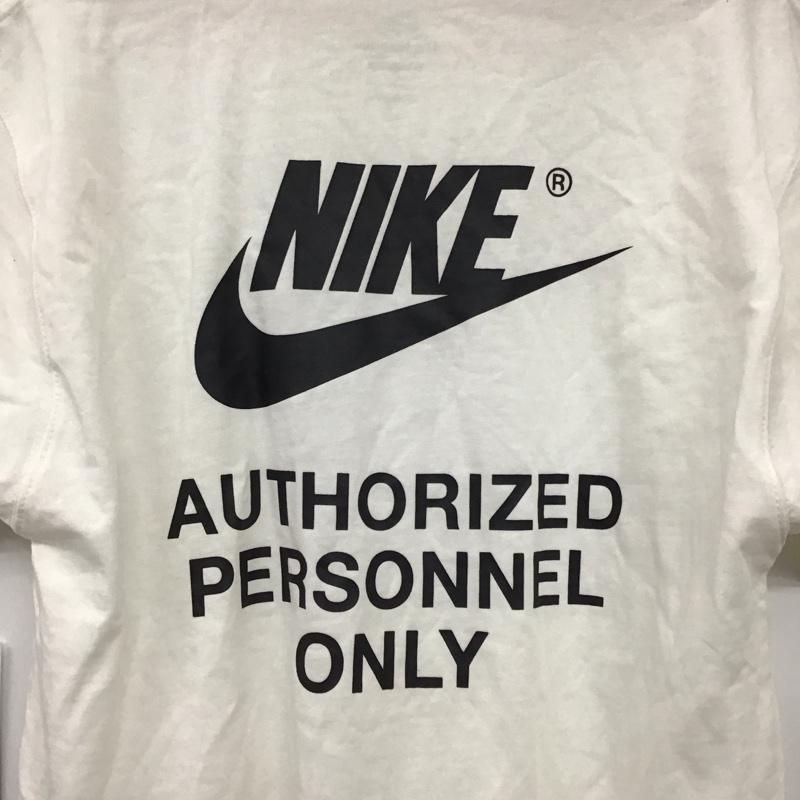 ナイキ NIKE Tシャツ 半袖 半袖カットソー プリントTシャツ クルーネックカットソー M ロゴ、文字 白 / ホワイト / white メンズ USED 古着 中古 10156203
