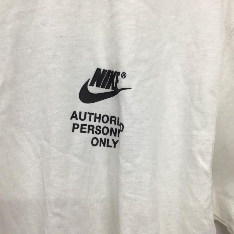 ナイキ NIKE Tシャツ 半袖 半袖カットソー プリントTシャツ クルーネックカットソー M ロゴ、文字 白 / ホワイト / white メンズ USED 古着 中古 10156203
