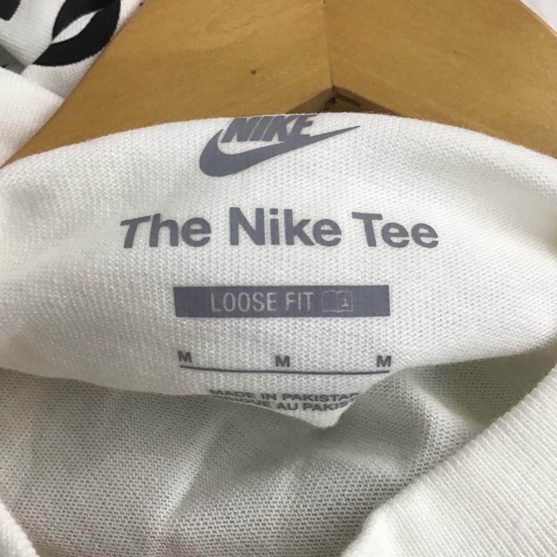 ナイキ NIKE Tシャツ 半袖 半袖カットソー プリントTシャツ クルーネックカットソー M ロゴ、文字 白 / ホワイト / white メンズ USED 古着 中古 10156203