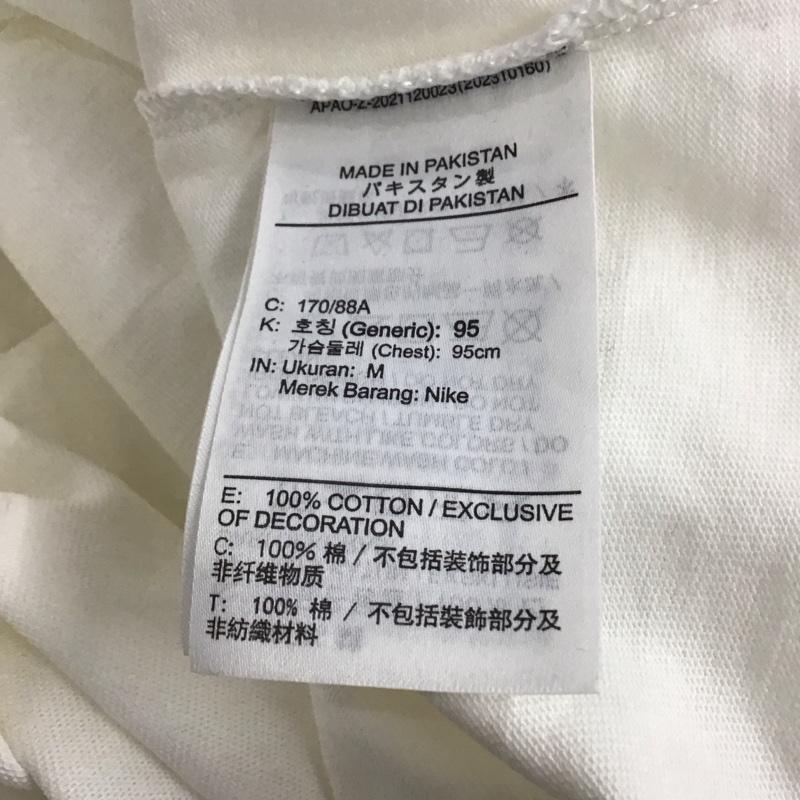 ナイキ NIKE Tシャツ 半袖 半袖カットソー プリントTシャツ クルーネックカットソー M ロゴ、文字 白 / ホワイト / white メンズ USED 古着 中古 10156203