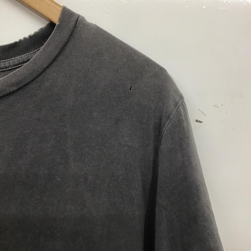 ロンハーマン Ron Herman Tシャツ 半袖 半袖カットソー プリントTシャツ クルーネックカットソー L ロゴ、文字 X ダメージ加工 ダークグレー / ダークグレー / メンズ USED 古着 中古 10156206
