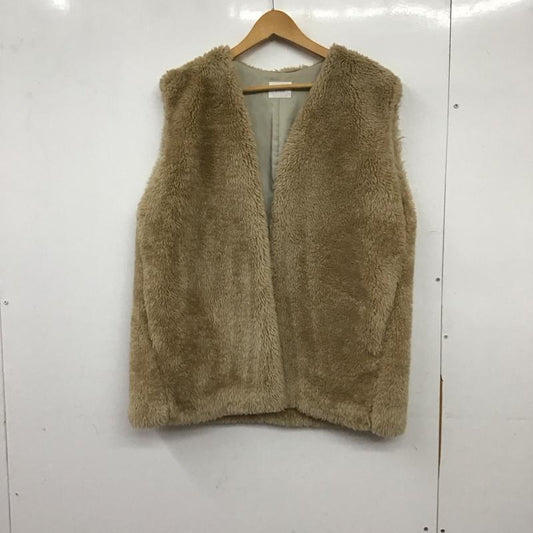 ローリーズファーム LOWRYS FARM ベスト ベスト ファーベスト ノースリーブ FREE 無地 ベージュ / ベージュ / beige レディース USED 古着 中古 10156209