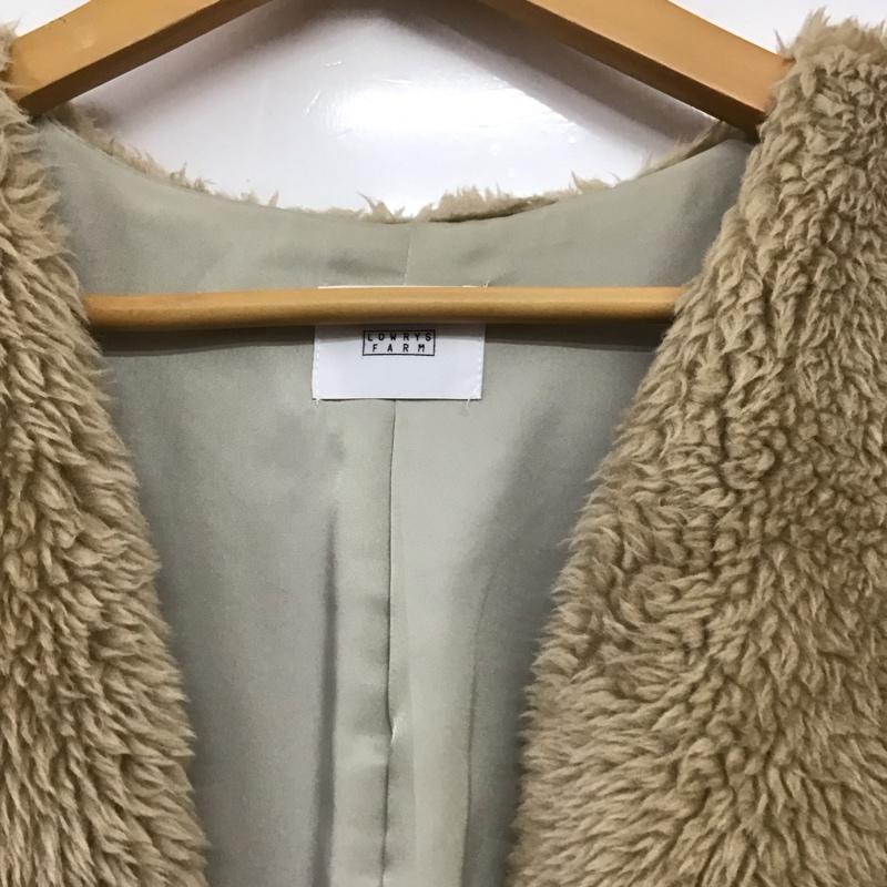 ローリーズファーム LOWRYS FARM ベスト ベスト ファーベスト ノースリーブ FREE 無地 ベージュ / ベージュ / beige レディース USED 古着 中古 10156209