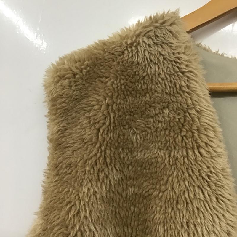 ローリーズファーム LOWRYS FARM ベスト ベスト ファーベスト ノースリーブ FREE 無地 ベージュ / ベージュ / beige レディース USED 古着 中古 10156209