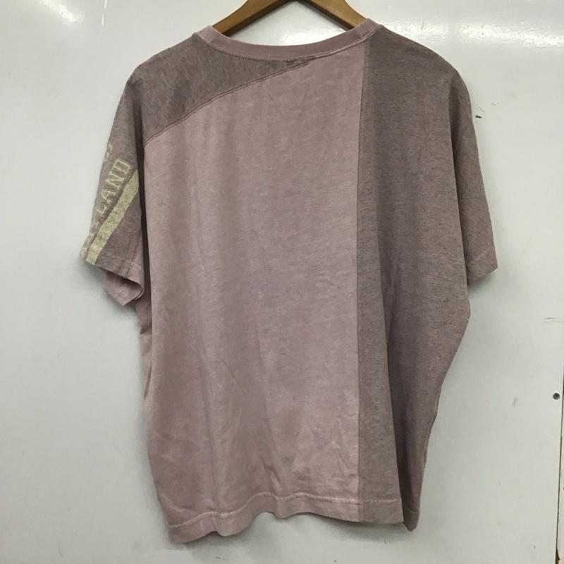 ニコアンド niko and... Tシャツ 半袖 半袖カットソー プリントTシャツ クルーネックカットソー M ロゴ、文字 桃 / ピンク / pink レディース USED 古着 中古 10156210