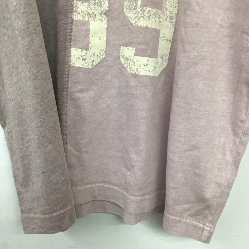 ニコアンド niko and... Tシャツ 半袖 半袖カットソー プリントTシャツ クルーネックカットソー M ロゴ、文字 桃 / ピンク / pink レディース USED 古着 中古 10156210