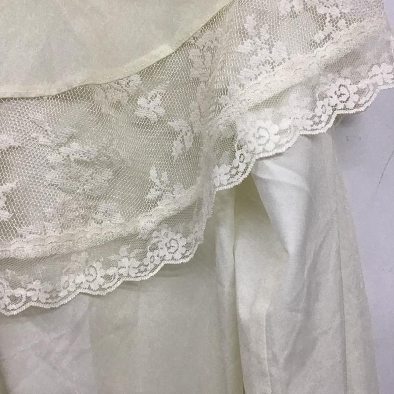 アクシーズファム axes femme シャツ、ブラウス 長袖 長袖シャツ 無地シャツ ノーカラーシャツ FREE 無地 アイボリー / アイボリー / レディース USED 古着 中古 10156216
