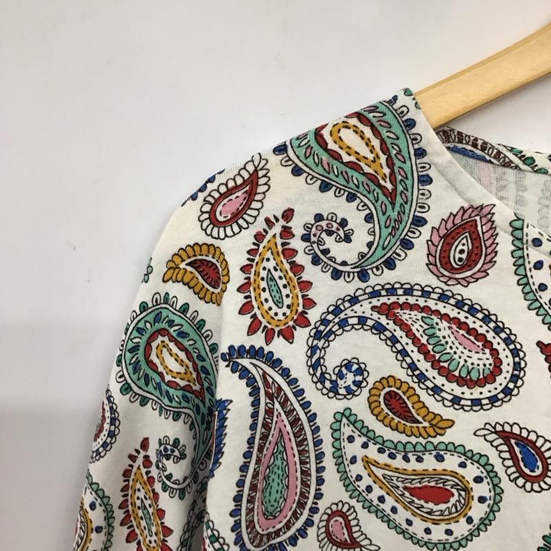 ザラ ZARA TRAFALUC カットソー 長袖 長袖カットソー プリントカットソー フレア袖 M プリント マルチカラー / マルチカラー / multicolor レディース USED 古着 中古 10156217
