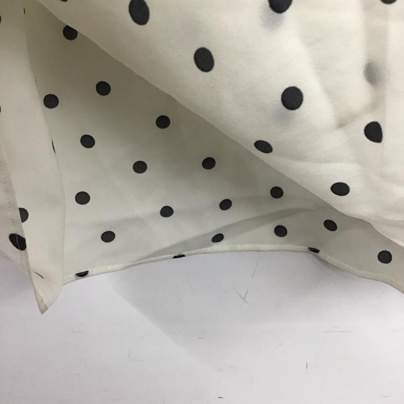 ボールジィ BALLSEY シャツ、ブラウス 長袖 長袖シャツ プルオーバーシャツ ノーカラーシャツ 36 ドット 黒 / ブラック / black X 白 / ホワイト / white レディース USED 古着 中古 10156220