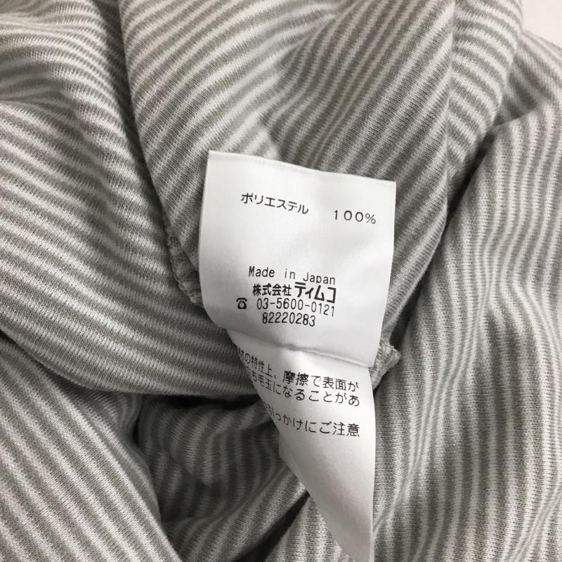 フォックスファイヤー FOXFIRE カットソー 長袖 長袖カットソー タートルネックカットソー L ボーダー柄 白 / ホワイト / white X 灰 / グレー / gray レディース USED 古着 中古 10156221