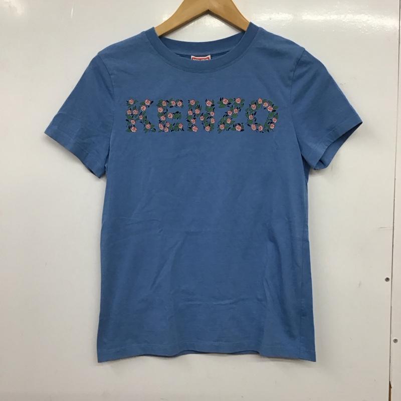 ケンゾー KENZO Tシャツ 半袖 半袖カットソー プリントTシャツ クルーネックカットソー S ロゴ、文字 青 / ブルー / blue レディース USED 古着 中古 10156222