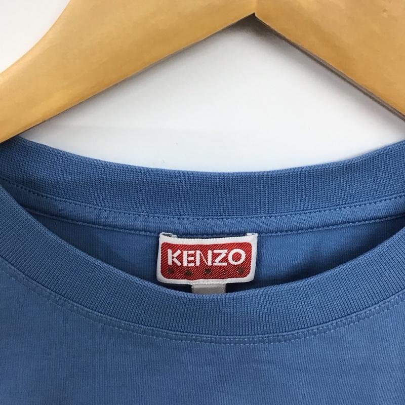 ケンゾー KENZO Tシャツ 半袖 半袖カットソー プリントTシャツ クルーネックカットソー S ロゴ、文字 青 / ブルー / blue レディース USED 古着 中古 10156222