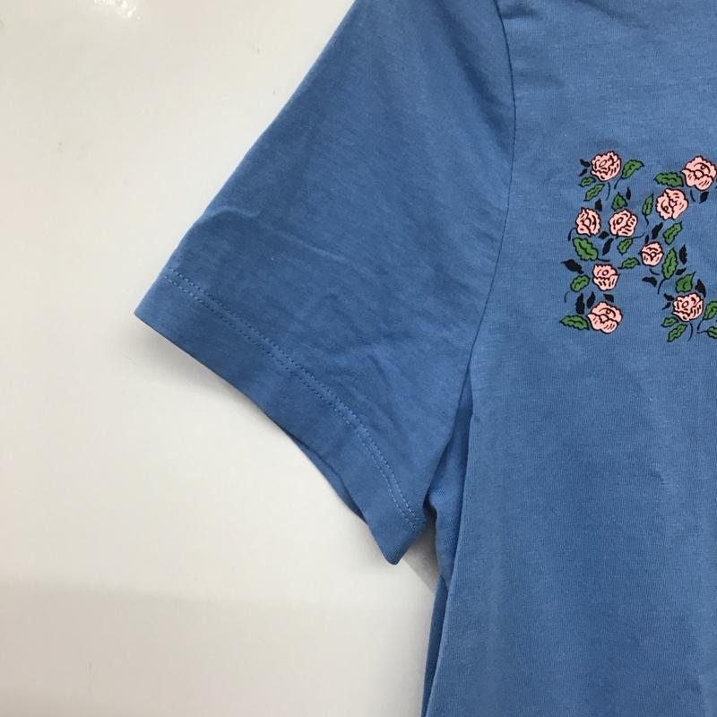 ケンゾー KENZO Tシャツ 半袖 半袖カットソー プリントTシャツ クルーネックカットソー S ロゴ、文字 青 / ブルー / blue レディース USED 古着 中古 10156222