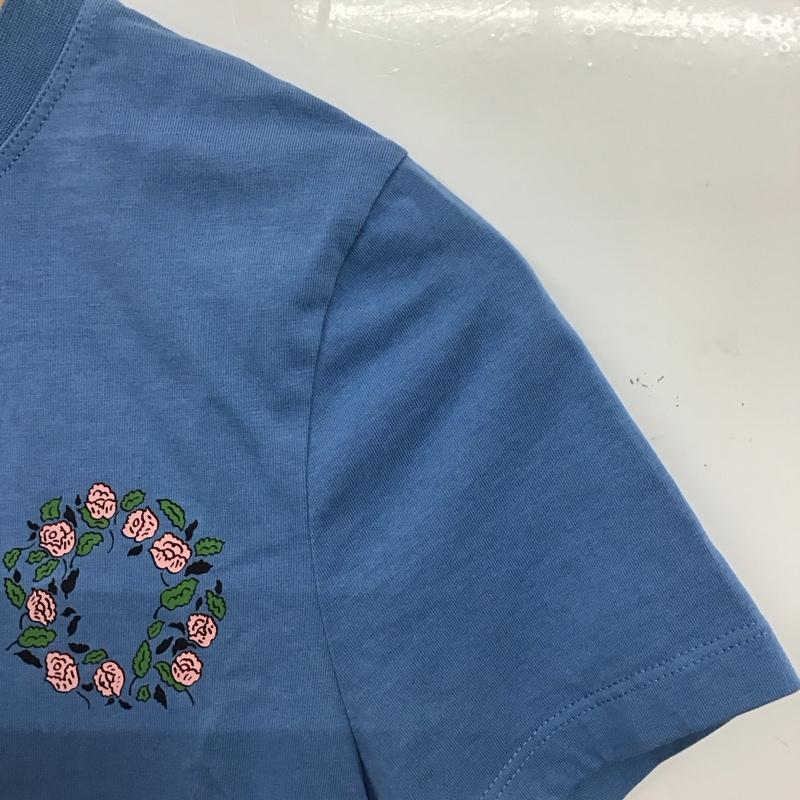 ケンゾー KENZO Tシャツ 半袖 半袖カットソー プリントTシャツ クルーネックカットソー S ロゴ、文字 青 / ブルー / blue レディース USED 古着 中古 10156222