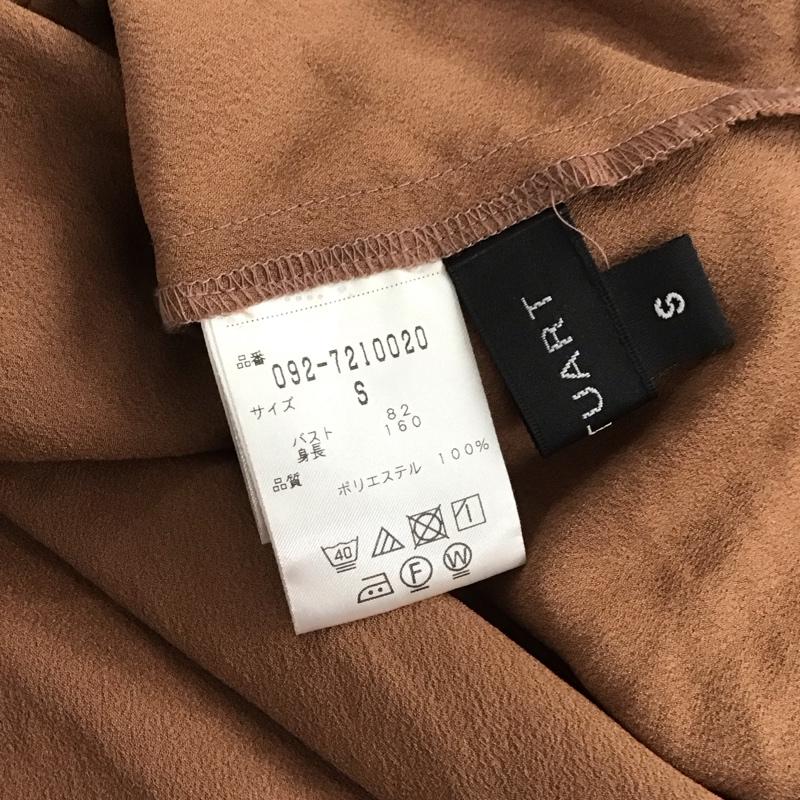 ジルスチュアート JILLSTUART カットソー 長袖 長袖カットソー プルオーバーシャツ フリルカラー S 無地 茶 / ブラウン / brown レディース USED 古着 中古 10156223